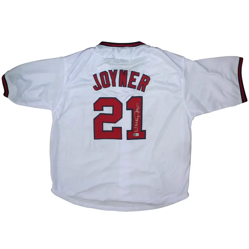 Wally Joyner Autographed California Angels (White #21) Custom Jersey - Beckett