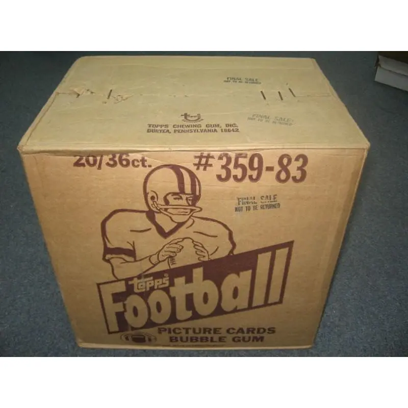 1983 Topps Football Unopened Wax Case (20 Box) (BBCE)