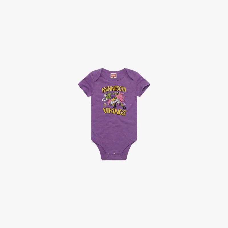 TMNT Donatello x Minnesota Vikings Baby One Piece