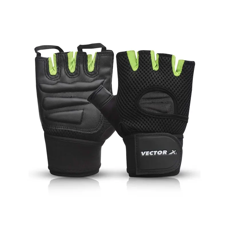 Vector X VX 500 Gym Fitness Fingerless Gloves | Kibi Sports