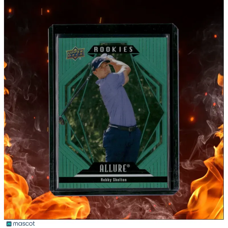 2024 Upper Deck Portfolio Robby Shelton Allure Green Rainbow Rookie #AR-RS