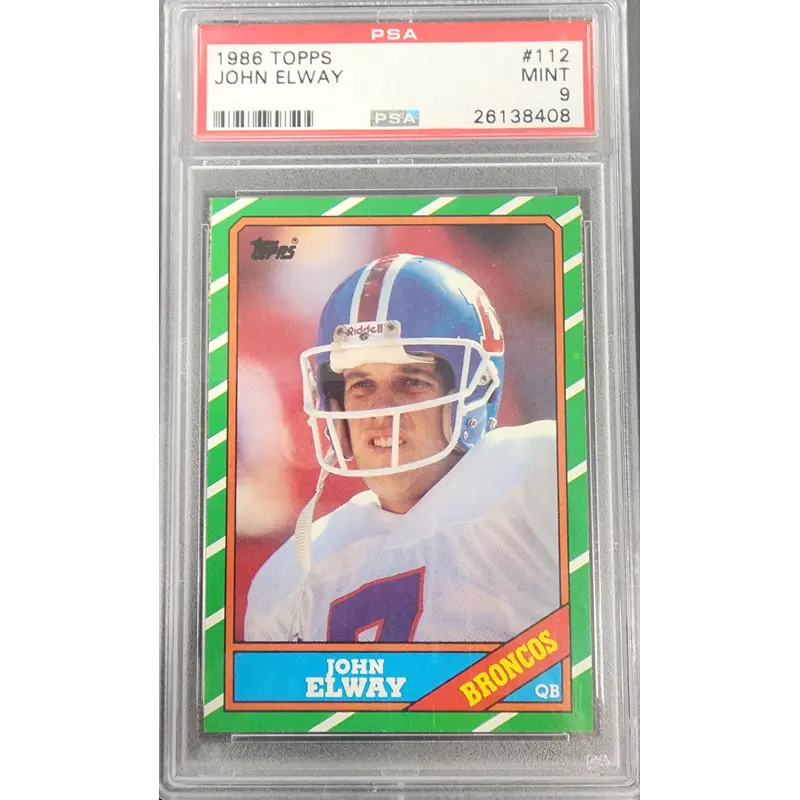 John Elway 1986 Topps #112 PSA 9 Mint