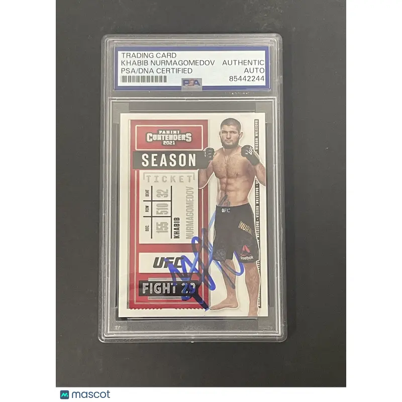 2021 Panini Chronicles UFC #2 Khabib Nurmagomedov signed card PSA