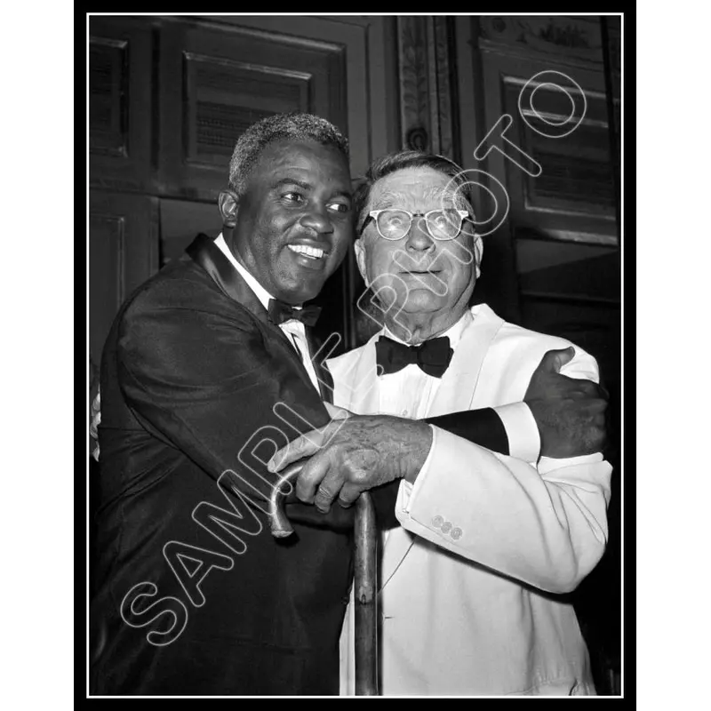 Jackie Robinson Branch Rickey 11X14 Photo - 1962 Brooklyn Dodgers - 11988