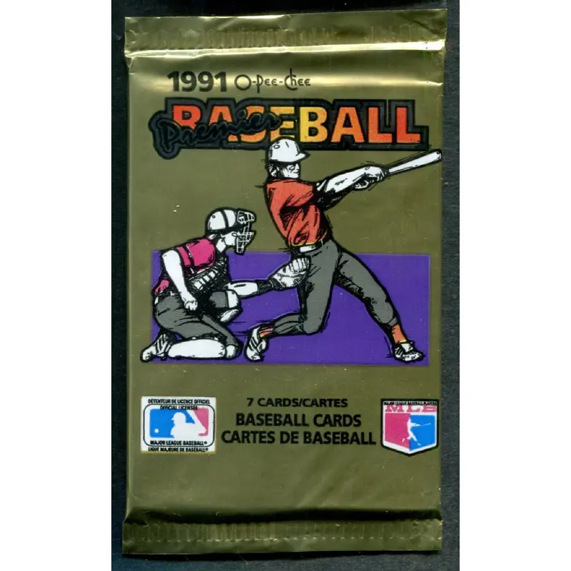 1991 OPC O-Pee-Chee Premier Baseball Unopened Pack (7)