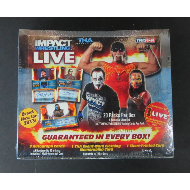 2013 TriStar TNA Impact Live Wrestling Cards Box