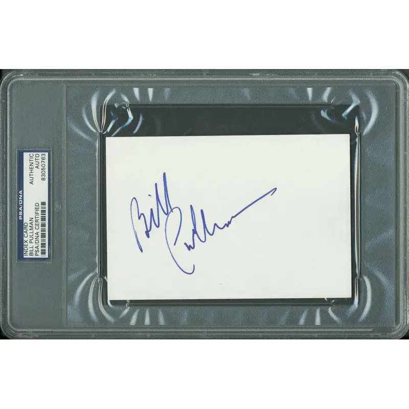 Bill Pullman Authentic Signed 4x6 Index Card Autographed PSA/DNA Slabbed 1