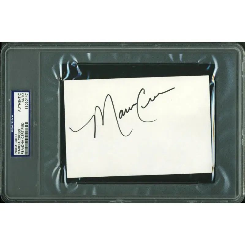 Marcia Cross Authentic Signed 4X6 Index Card Autographed PSA/DNA Slabbed 2