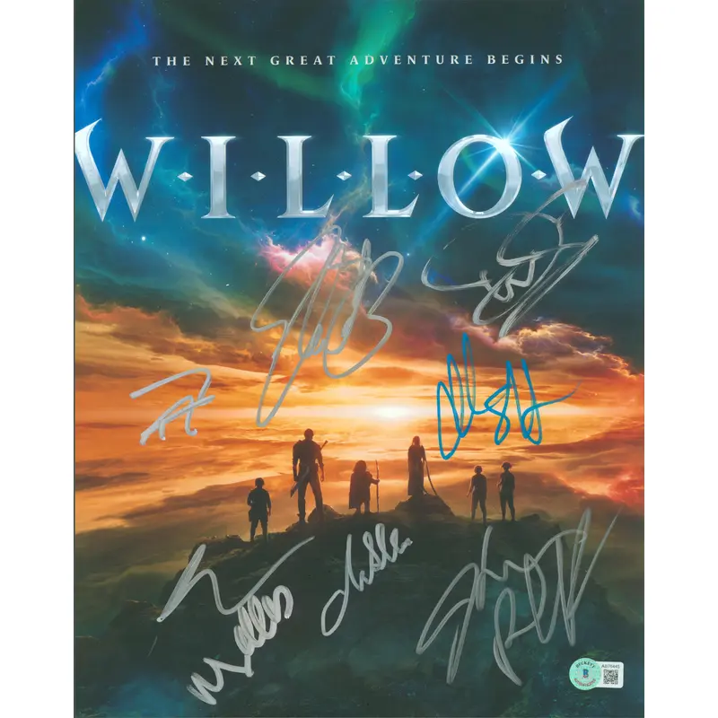 Willow (8) Davis, Bamber, Revelori +5 Authentic Signed 11x14 Photo BAS #AB76445