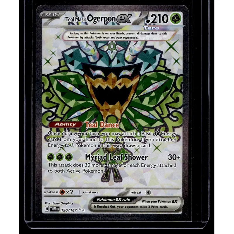 2024 Pokemon - Scarlet & Violet - Twilight Masquerade - Ultra Rare - Teal Mask Ogerpon ex #190