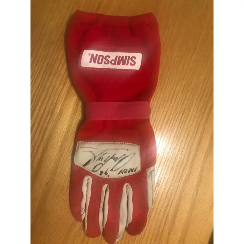 Arie Luyendyk 1996 Indianapolis 500 Race Worn Autographed Glove