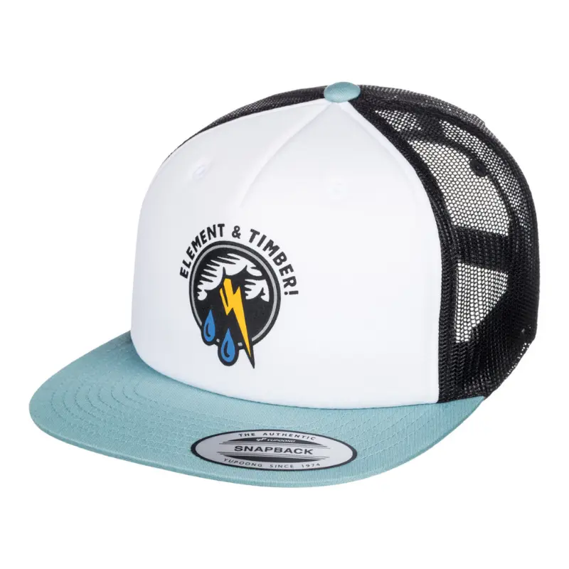 Timber Trucker Cap - Off Black/Mint