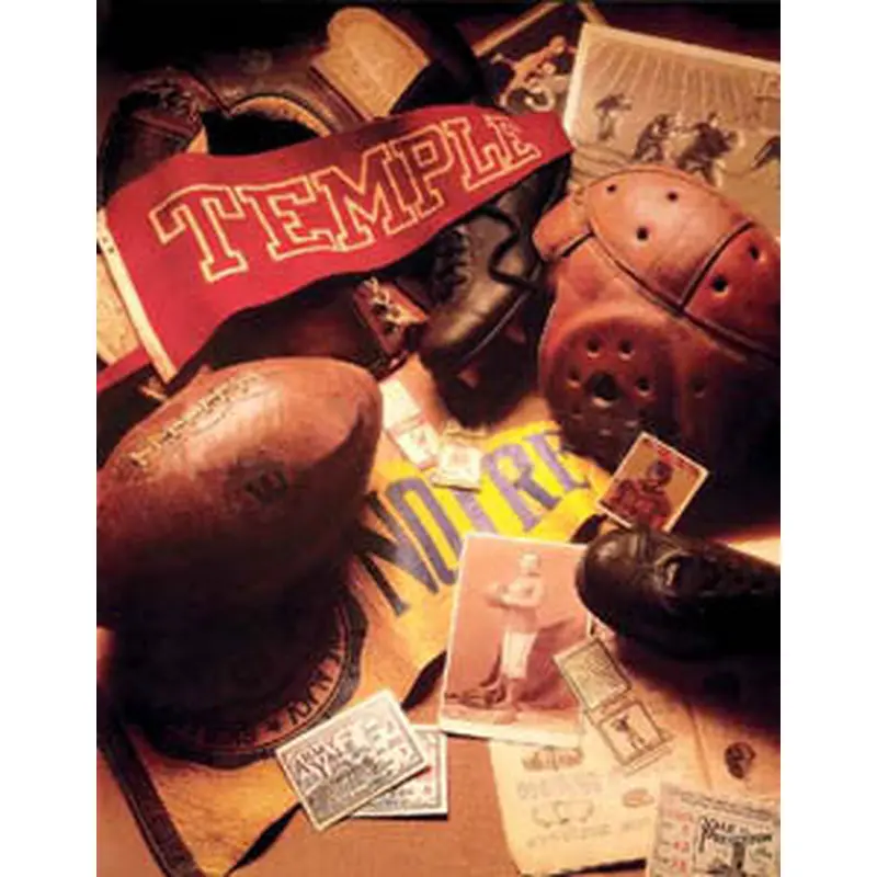 Vintge Football Memorabilia Collage "Football Memories" Poster Print
