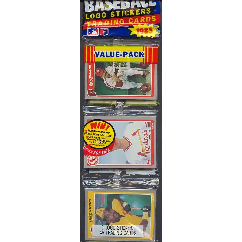1985 Fleer Baseball Unopened Rack Pack