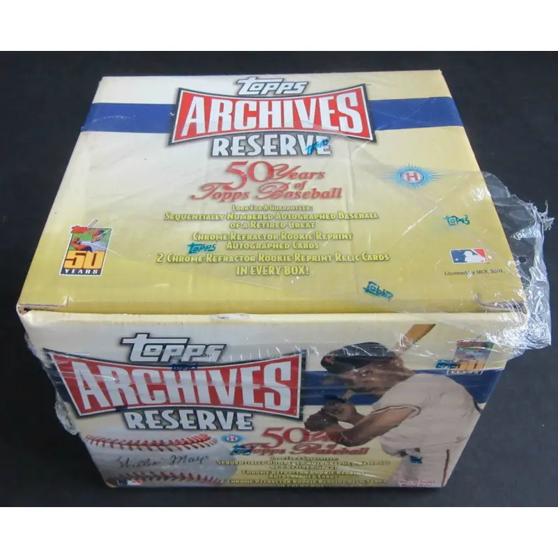 2001 Topps Archives Reserve Baseball Box (Hobby) (Damage)