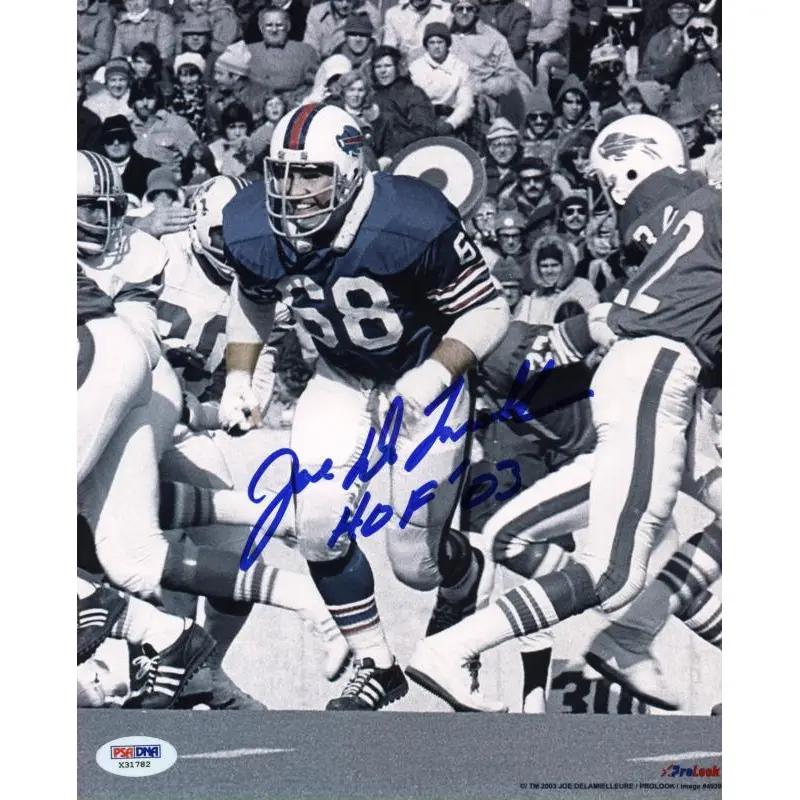 Bills Joe Delamielleure 'HOF 03' Signed Authentic 8X10 Photo PSA/DNA #X31782