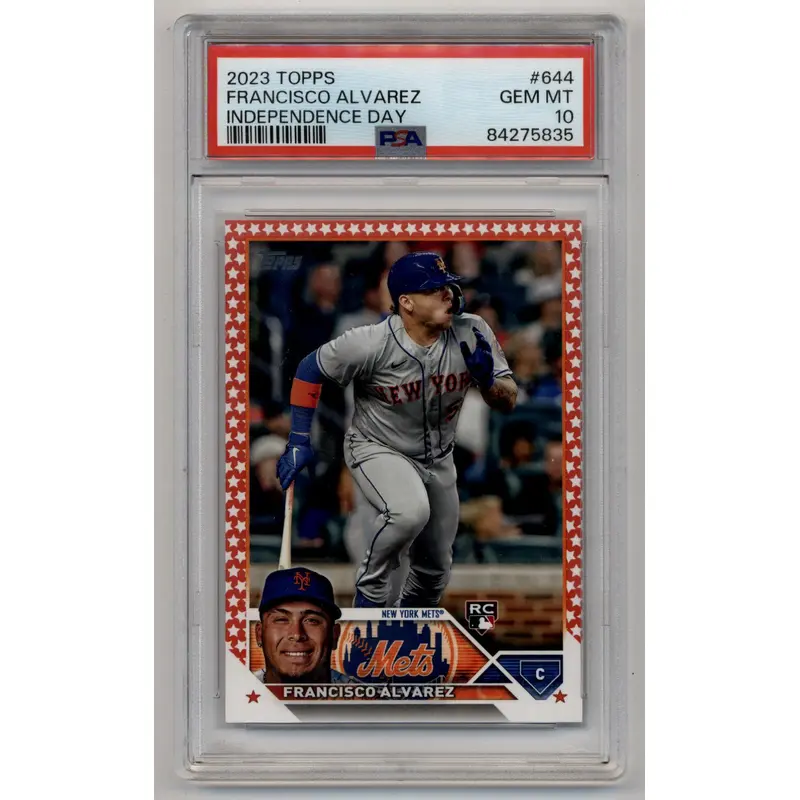 Francisco Alvarex 2023 Topps Independence Day 52/76 PSA 10 Gem Mint