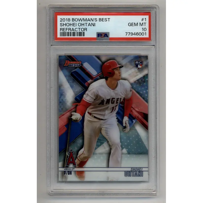 Shohei Ohtani 2018 Bowman's Best Refractor #1 PSA 10 Gem Mint 6001