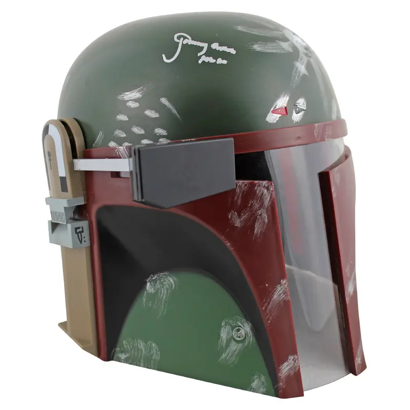 Star Wars Jeremy Bulloch Boba Fett Signed Rubies Boba Fett Deluxe Helmet BAS