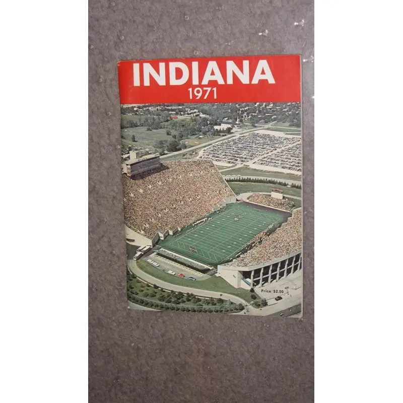 1971 INDIANA UNIVERSITY FOOTBALL MEDIA GUIDE