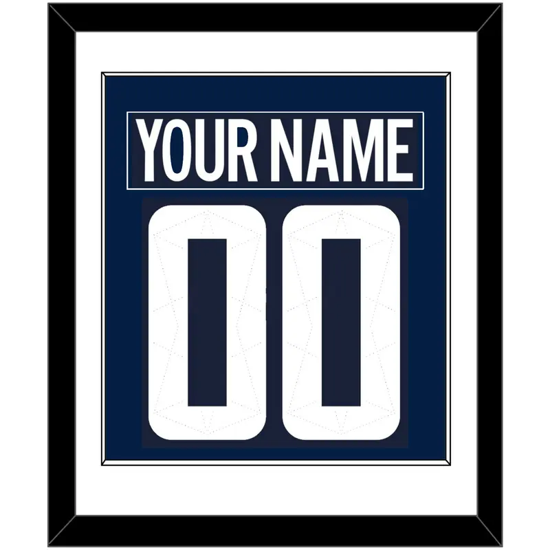 Washington Nameplate & Number (Back) Combined - 2018 Stadium Series Blue - Single Mat 1