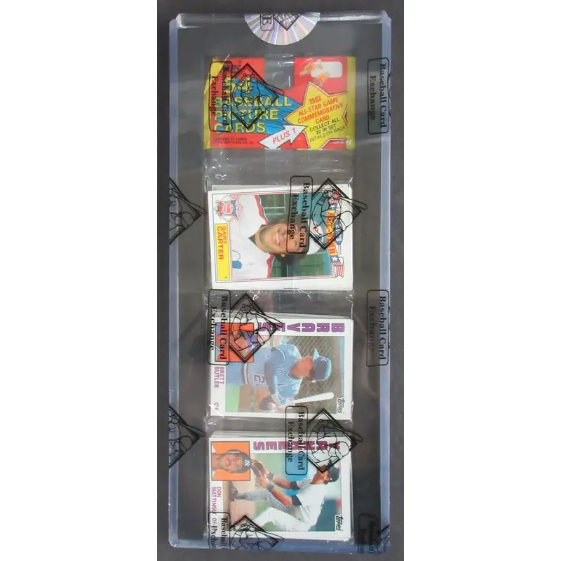 1984 Topps Baseball Unopened Rack Pack (Mattingly Top) (BBCE)