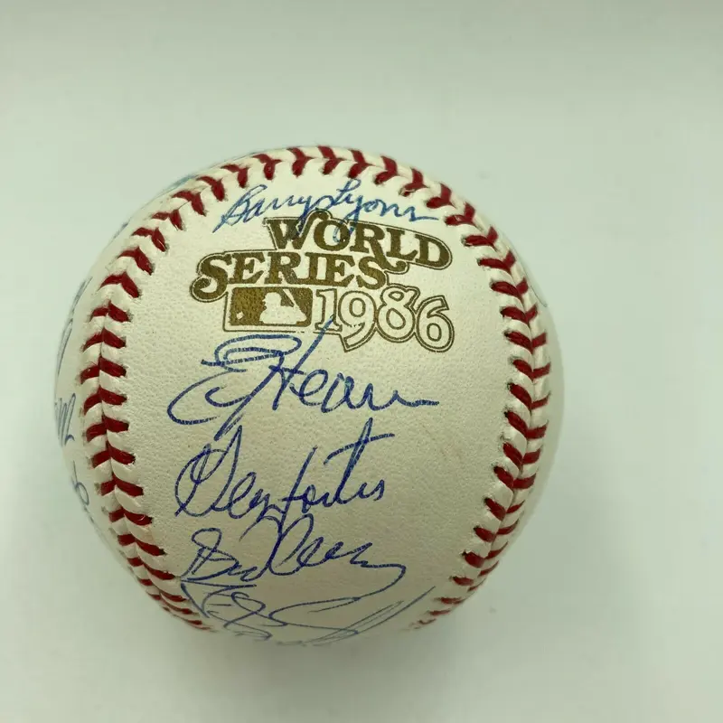 1986 New York Mets World Series Champs Team Signed W.S. Baseball MLB Authentic