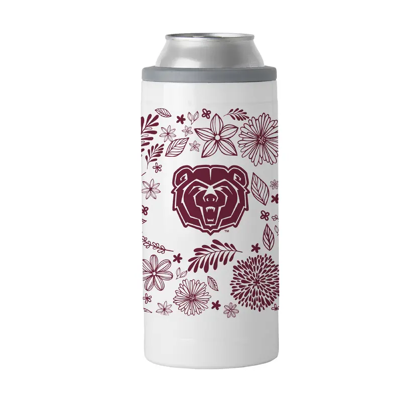 Missouri State 12oz Botanical Slim Can Coolie