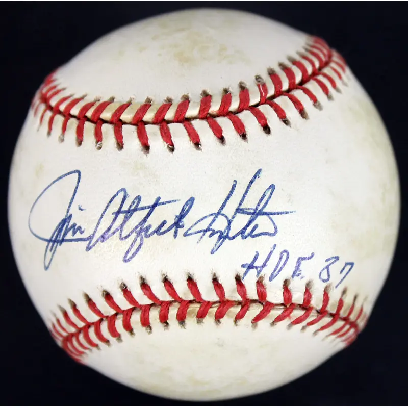 Athletics Jim "Catfish" Hunter "HOF 87" Signed OAL Baseball PSA/DNA #W58821