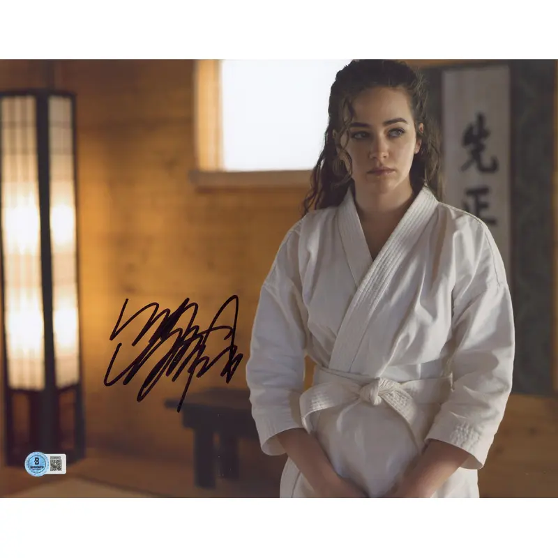 Mary Mouser Cobra Kai Authentic Signed 11x14 Horizontal Photo BAS #BS96993