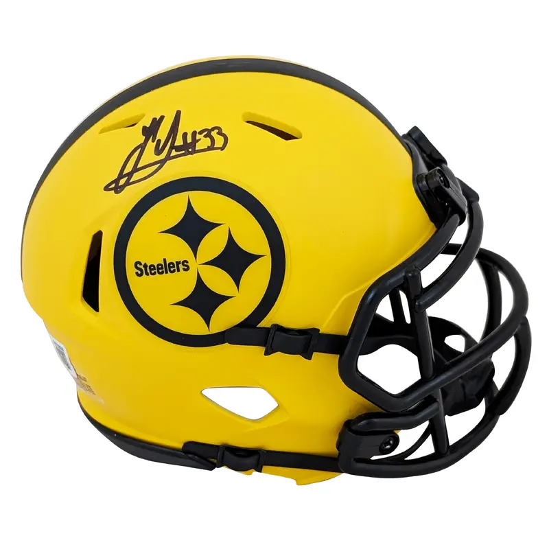 Steelers Jack Sawyer Authentic Signed Rave Speed Mini Helmet BAS Witnessed
