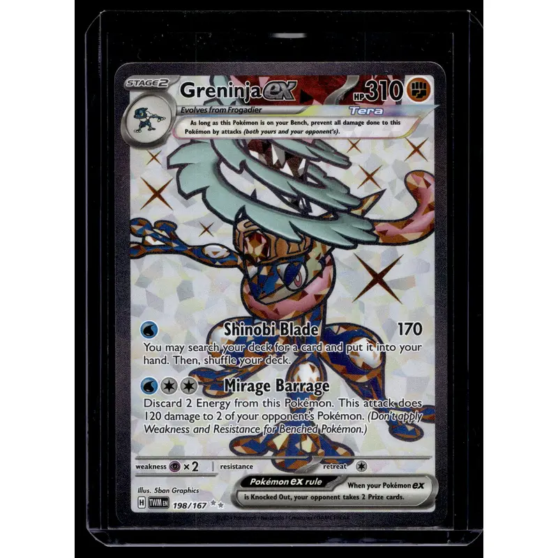 2024 Pokemon - Scarlet & Violet - Twilight Masquerade - Ultra Rare - Greninja ex #198
