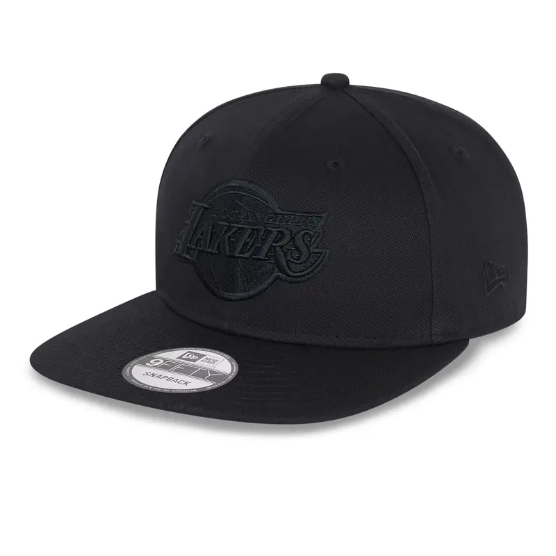 LA Lakers NBA Black On Black 9FIFTY Cap
