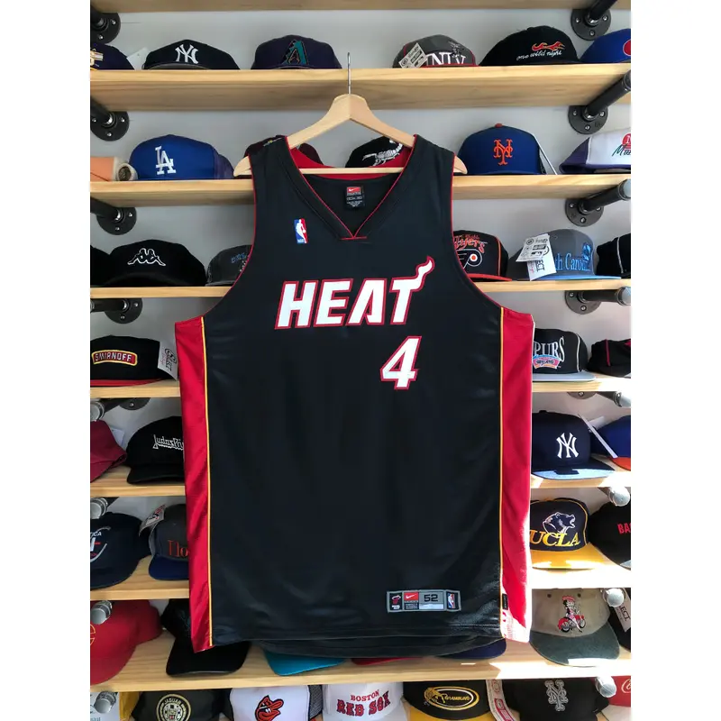 Vintage Nike Miami Heat Caron Butler Authentic Jersey Size 52/2XL