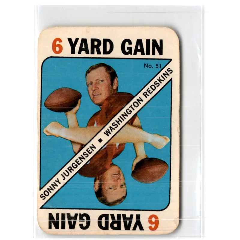 1971 Topps Game Inserts Sonny Jurgensen #51
