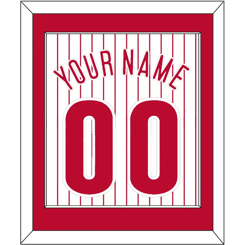 Philadelphia Name & Number - Home Pinstripes - Single Mat 1