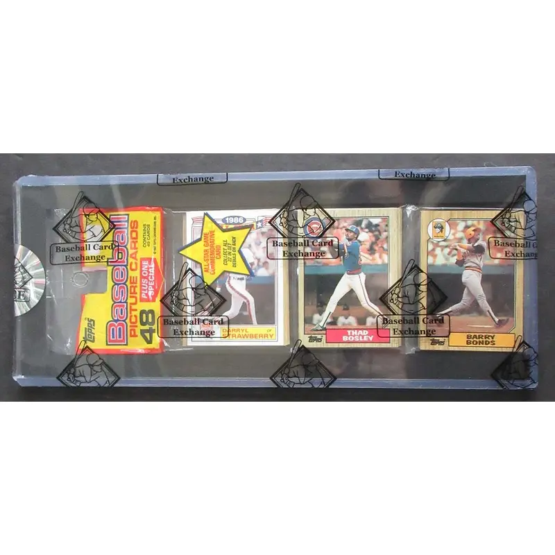 1987 Topps Baseball Unopened Rack Pack (BBCE) (Bonds Top #1)