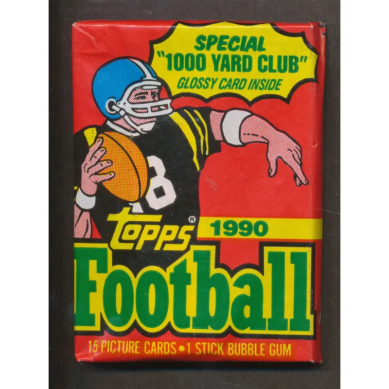 1990 Topps Football Unopened Wax Pack
