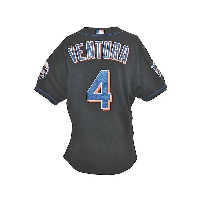 2000 Robin Ventura World Series Game Used New York Mets Jersey Grey Flannel COA