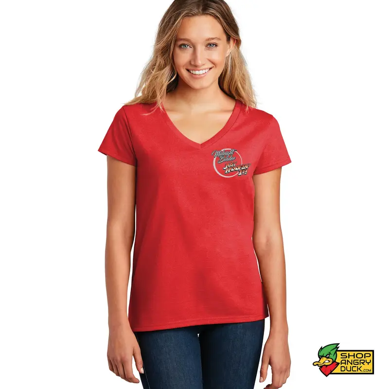Just Hoofin It Ladies V-Neck T-Shirt