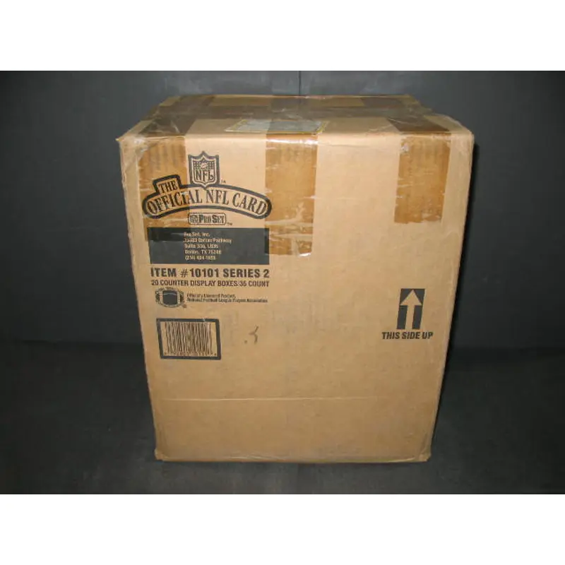 1989 Pro Set Football Series 2 Case (20 Box) (Sealed)