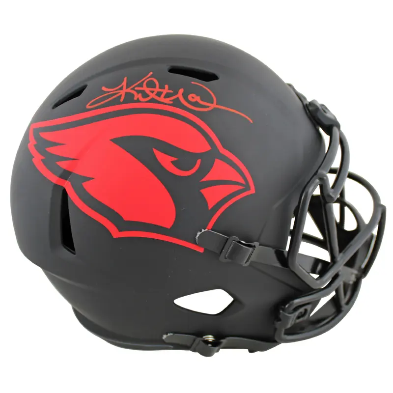 Cardinals Kurt Warner Signed Eclipse Full Size Speed Rep Helmet BAS Witnessed