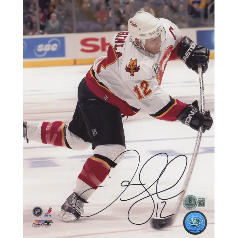 Flames Jarome Iginla Authentic Signed 8x10 Photo Autographed BAS #BR54868