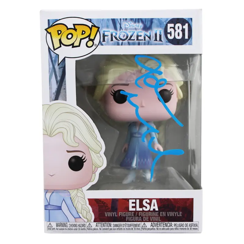 Idina Menzel Frozen 2 Authentic Signed Elsa #581 Funko Pop Vinyl Figure BAS