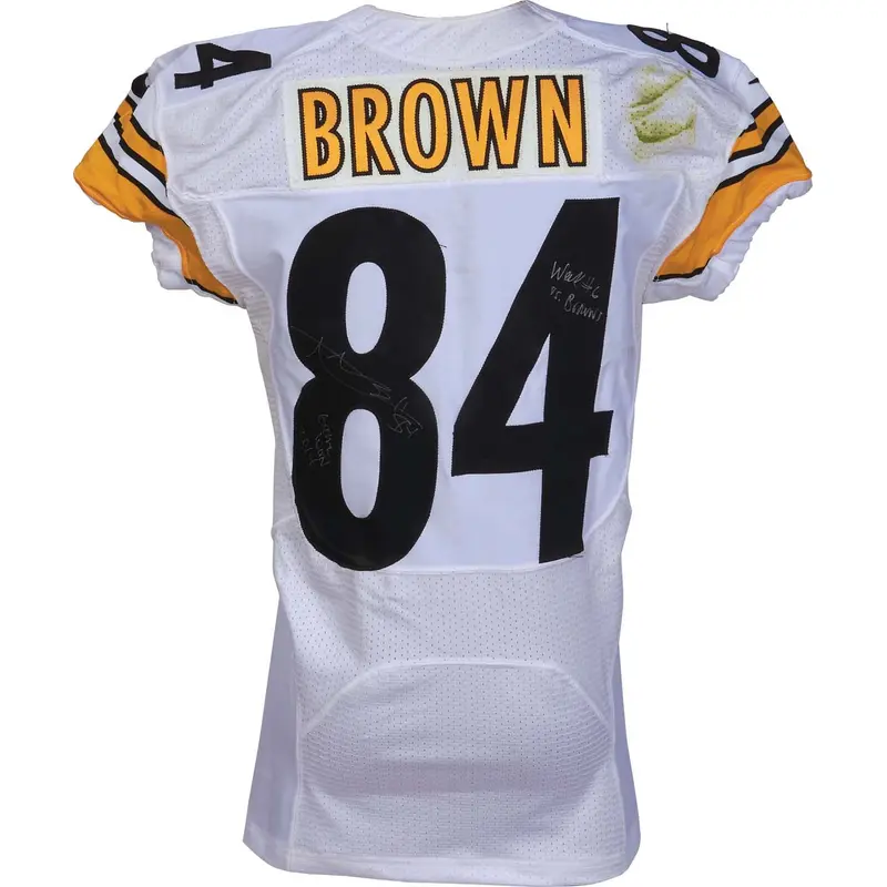 Steelers Antonio Brown Game Worn 2014 Week #6 vs Browns Signed Jersey PSA/DNA
