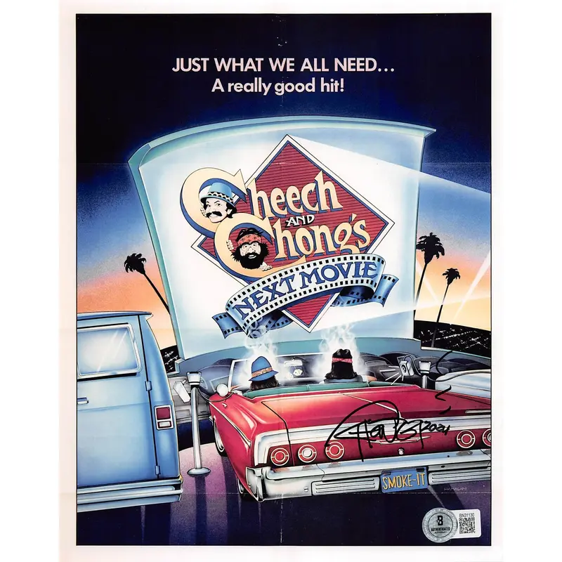Tommy Chong Cheech & Chong's Next Movie Signed 8x10 Vertical Photo BAS 3