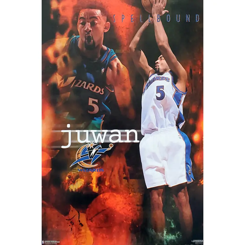 Juwan Howard "Spellbound" Washington Wizards NBA Action Poster - Costacos 1997
