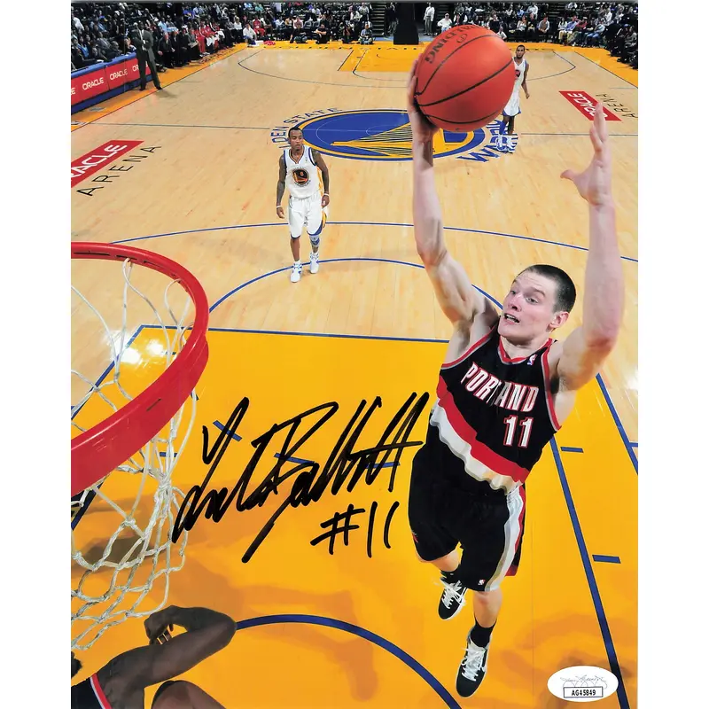 LUKE BABBITT signed 8x10 photo JSA Portland Trail Blazers Autographed