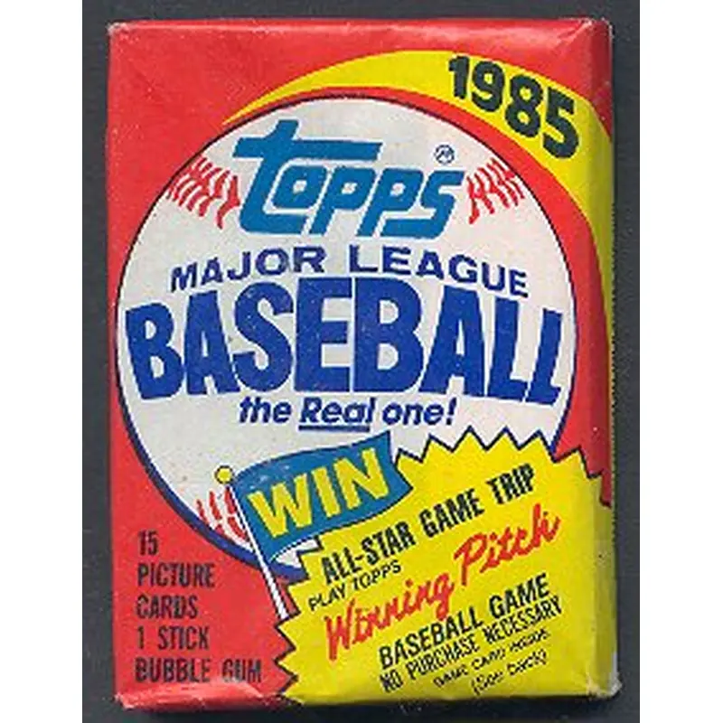 1985 Topps Baseball Unopened Wax Pack (w/ date)