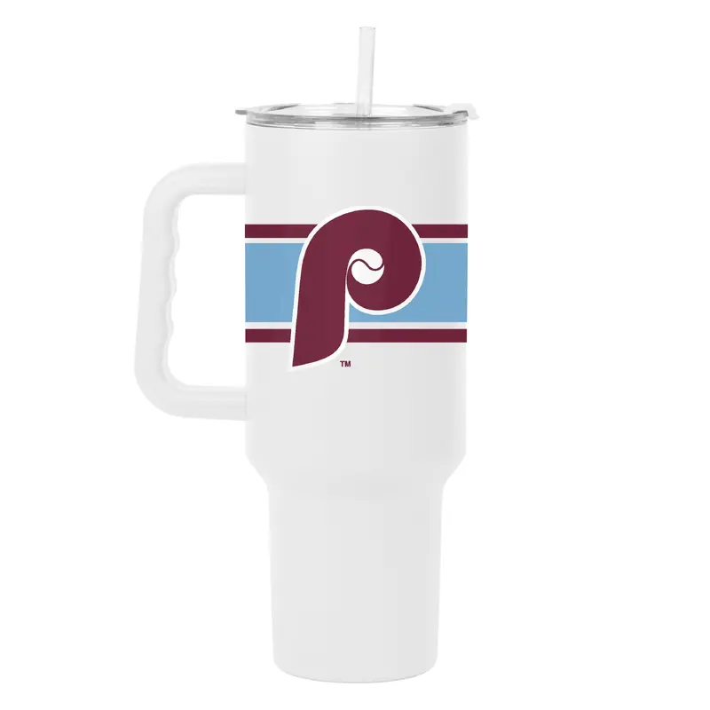 Philadelphia Phillies Retro 40oz Stripe Powder Coat Tumbler